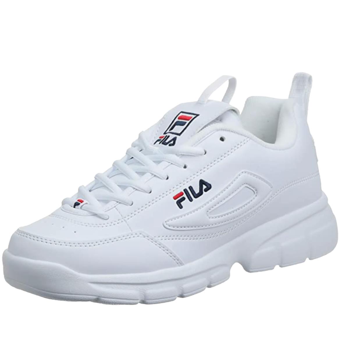 Fila Disruptor SE Mens White Navy Red Sneaker Casual Shoe Size 9