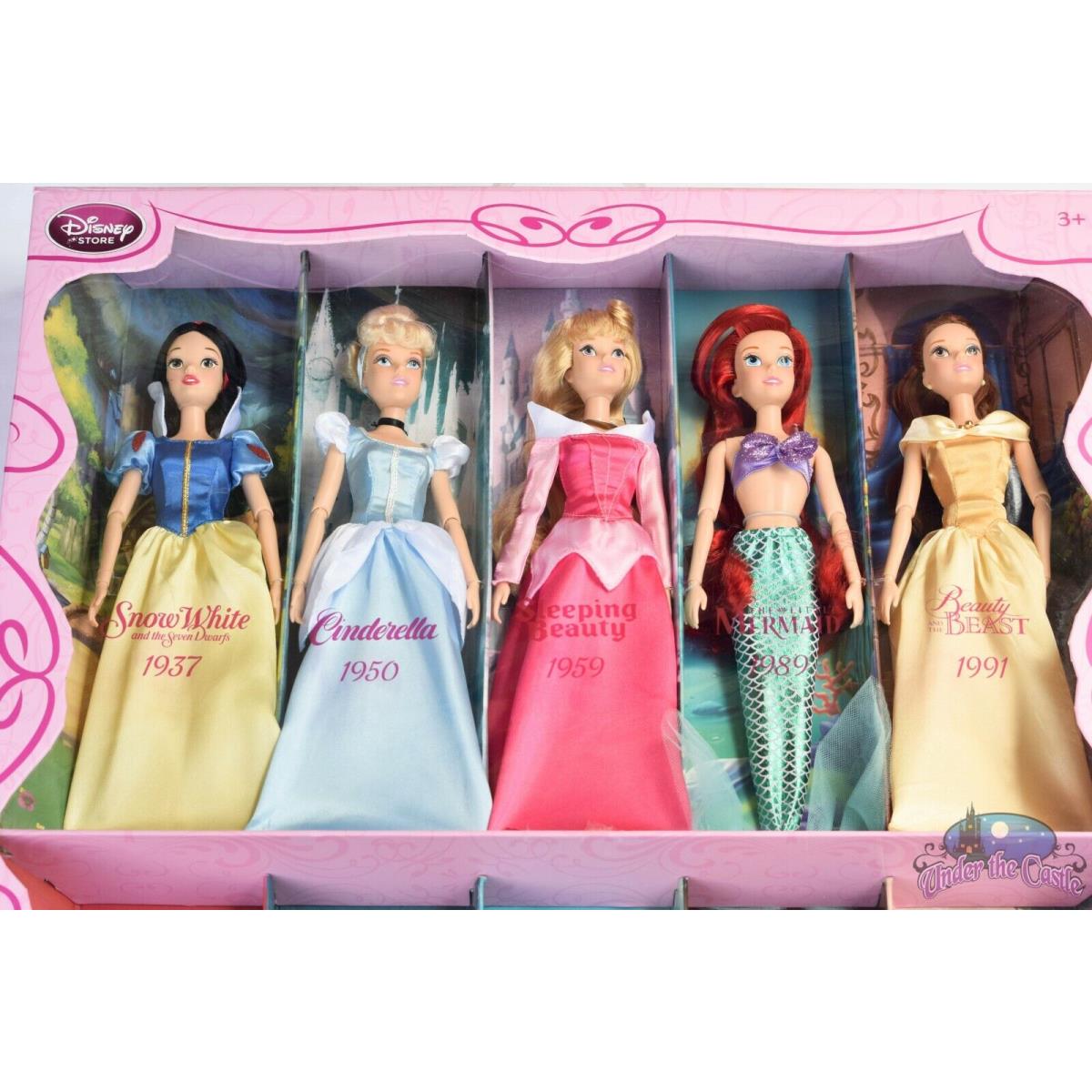 Disney Ariel Jasmine Belle Rapunzel Classic Movie Princess Doll Collection