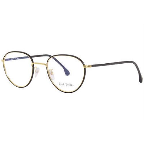Paul Smith Albion-V2 PSOP003V2 001 Eyeglasses Black Ink/gold Optical Frame - Black Frame
