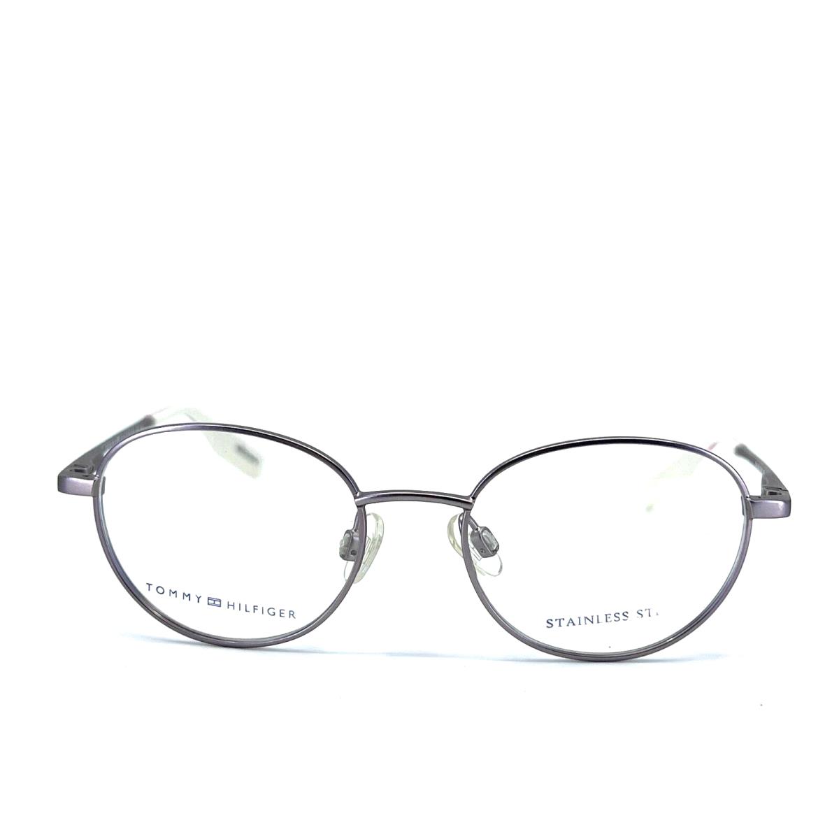 Tommy Hilfiger Eyeglasses TH 1146 Ews Round Silver Full Rim Frames 44-15-125