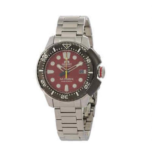 Orient M-force Automatic Red Dial Men`s Watch RA-AC0L02R00B