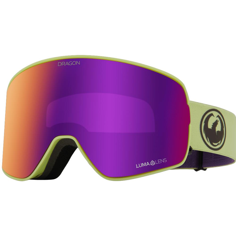 Dragon Alliance NFX2 Goggles + Bonus Lens Matcha; Lumalens Purple Ion + LL Violet