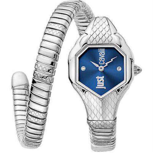 Just Cavalli Women`s Serpente Blue Dial Watch - JC1L190M0025