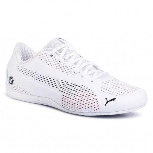 Puma Bmw Mms Drift Cat 5 Ultraiim 306495-02 Men`s White Running Shoes C1250 - White