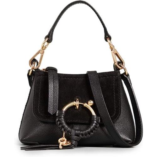 See by Chloe Women`s Joan Calfskin Leather Mini Shoulder Bag Black One Size