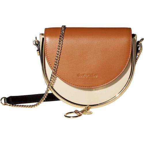 See by Chloe Women Mara Evening Gold Chain Bag Combo Cement Beige One Size