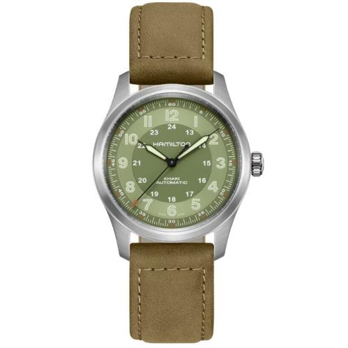 Hamilton Khaki Field Titanium Auto 38mm Green Dial Men`s Watch H70205860