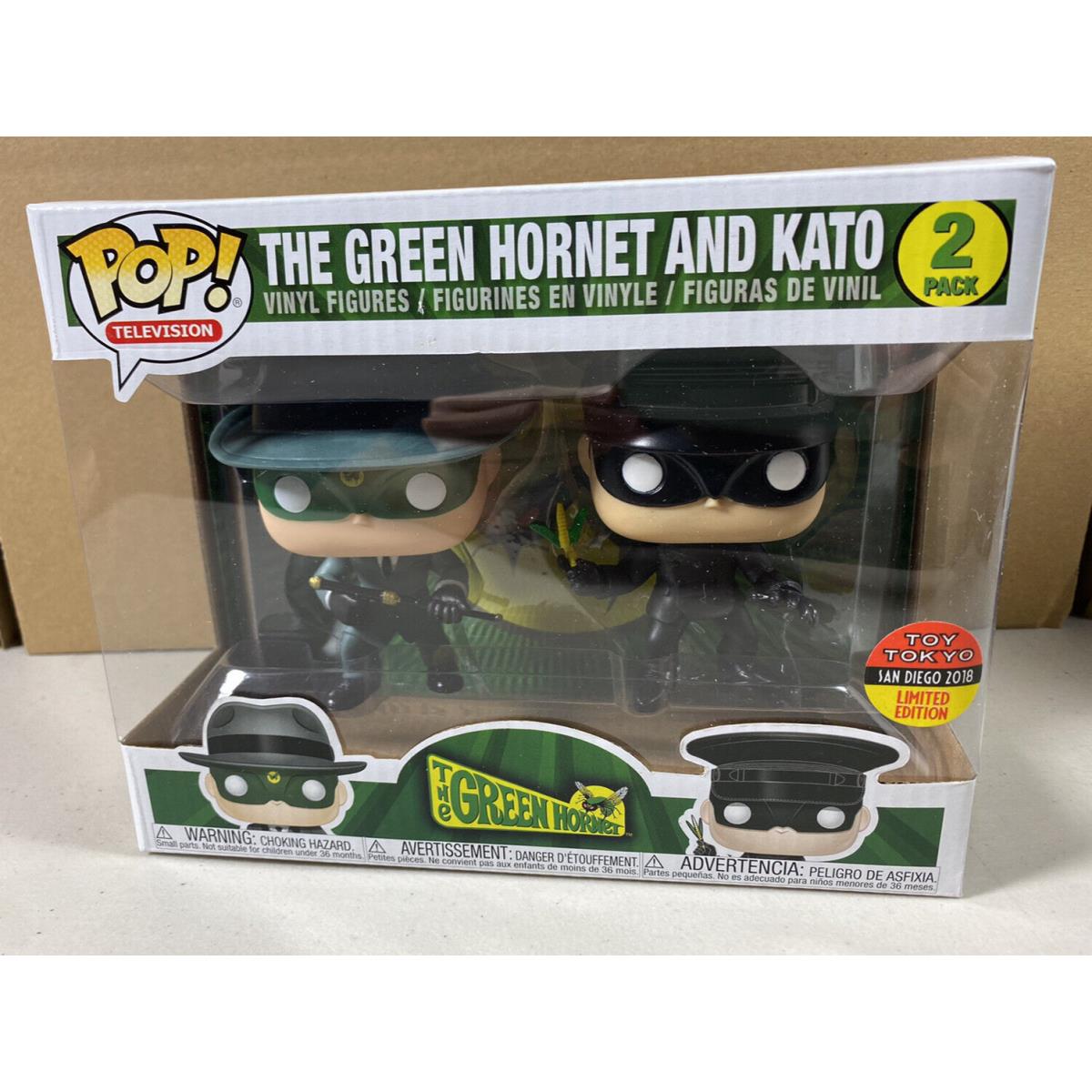 The Green Hornet and Kato Funko Pop 2-Pack Toy Tokyo Sdcc 2018 Exclusive