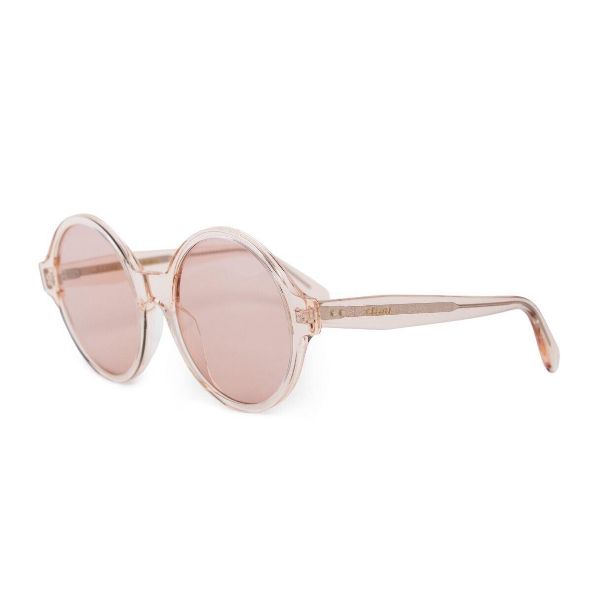 Celine CL 40051I 72S Womens Pink Round Sunglasses 58mm