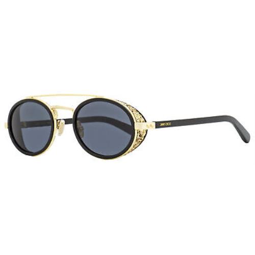Jimmy Choo Oval Sunglasses Tonie/s 2M2IR Black/gold 51mm - Frame: Black/Gold, Lens: Gray