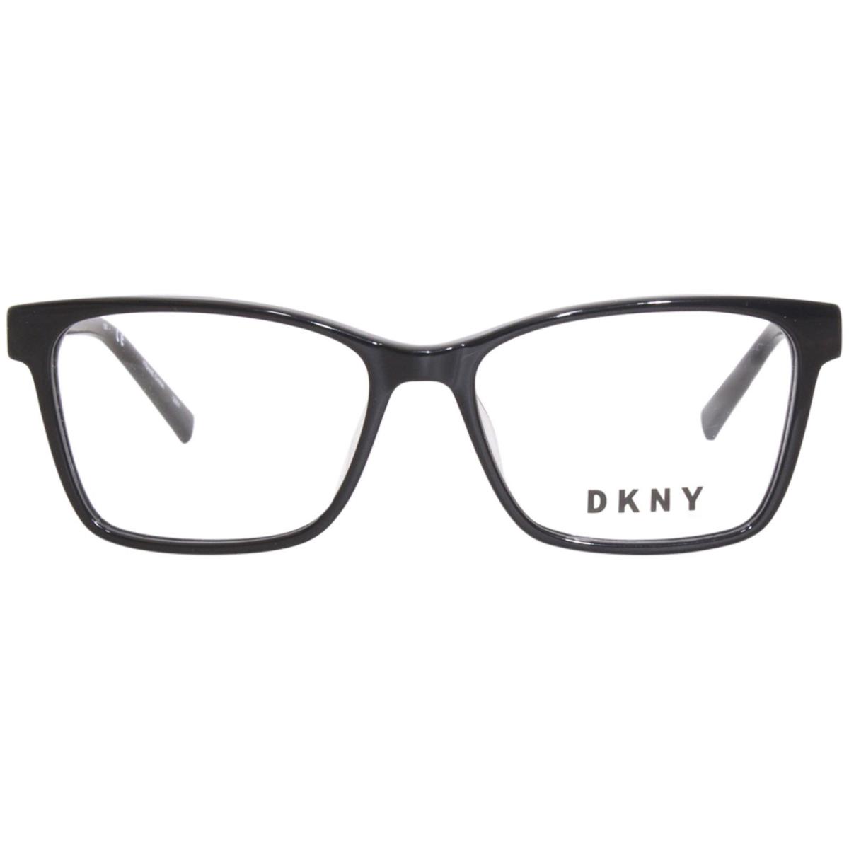 Dkny DK5038 001 Eyeglasses Frame Women`s Black Full Rim Rectangle Shape 51mm