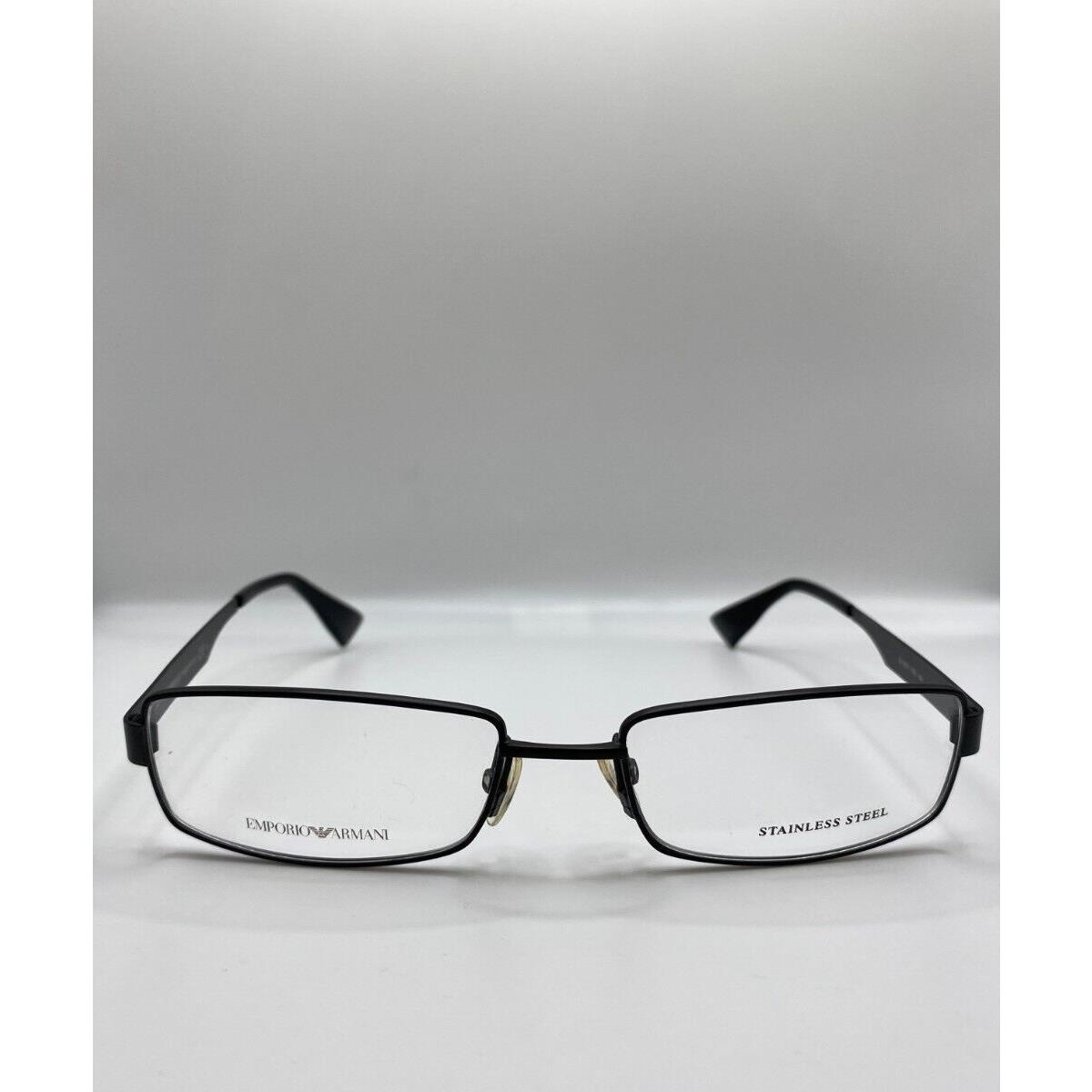 Emporio Armani EA9677 Pde Black with Green Eyeglasses Stainless Frame 51-17-140