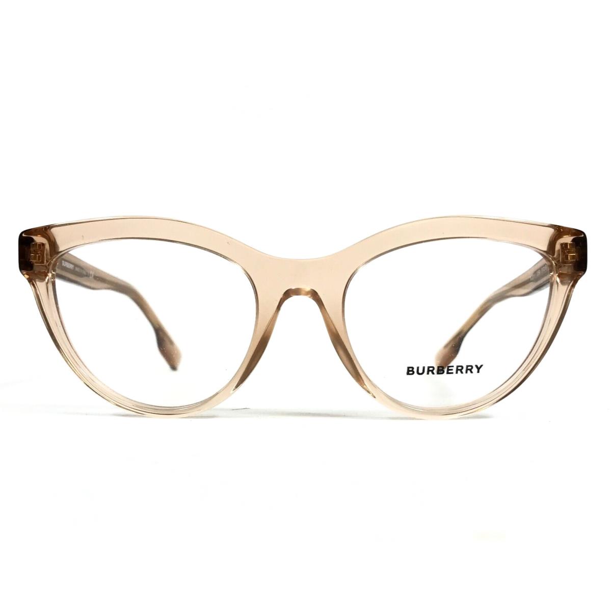 Burberry Eyeglasses Frames B2311 3358 Transparent Peach Cat Eye 51-19-140