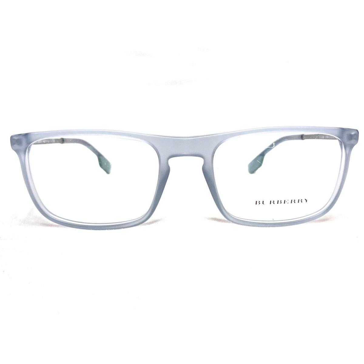 Burberry B2288 3769 Mens Matte Grey Rectangle Modern Eyeglasses Frames 53/19