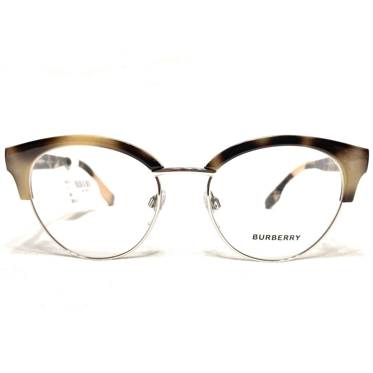 Burberry B2316 3501 Womens Spotted Horn/ Silver Oval Eyeglasses Frames 51/16