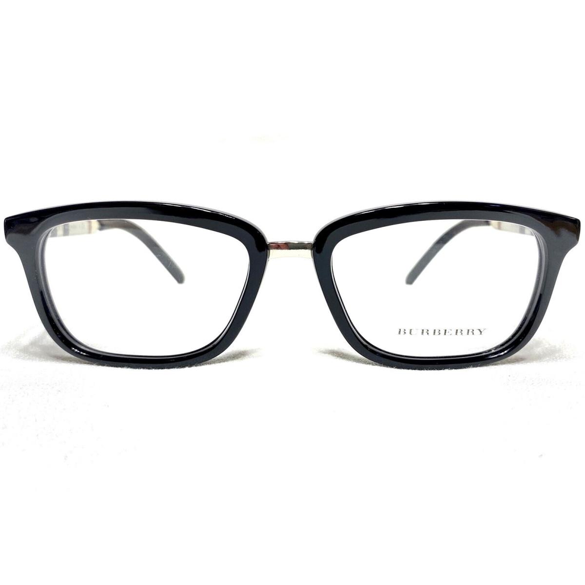 Burberry B2160-Q 3428 Mens Black/silver Rectangle Eyeglasses Frames 52/18