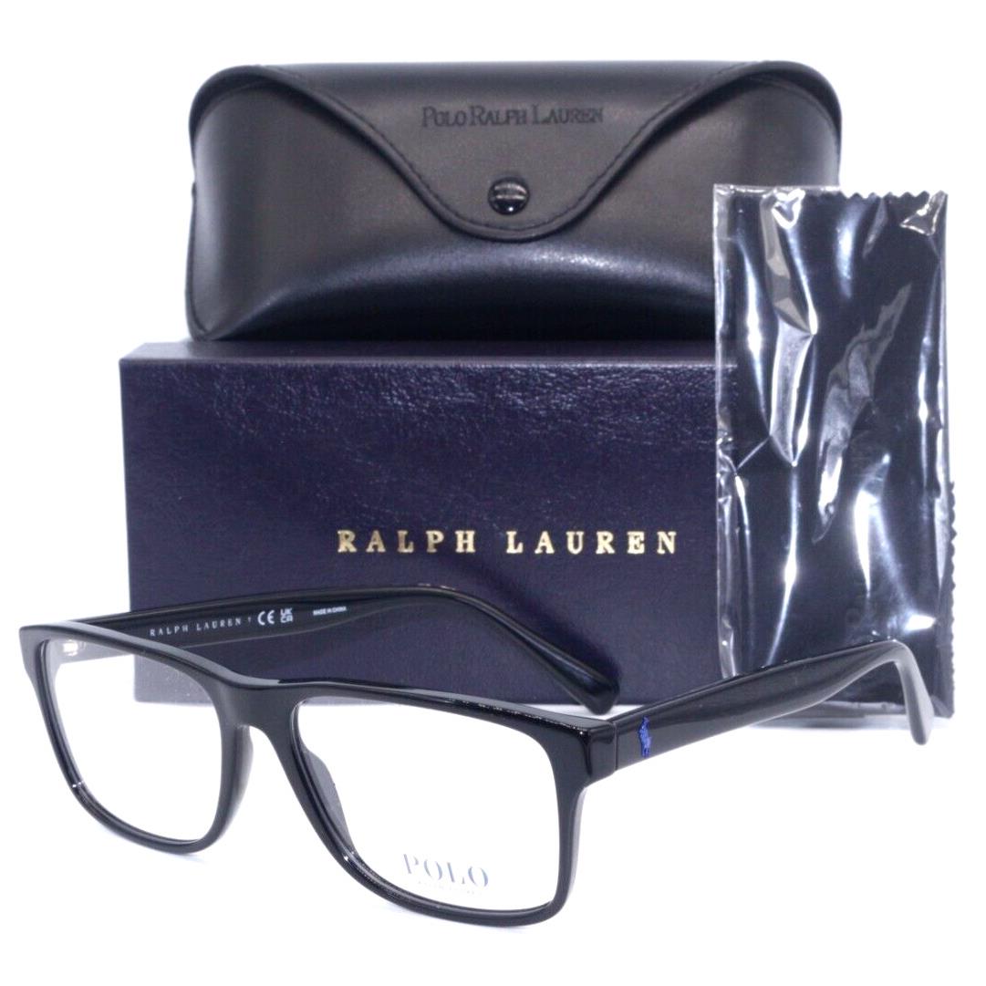 Polo Ralph Lauren PH 2223 5001 Polished Black Authent Frame Eyeglasses 58-17