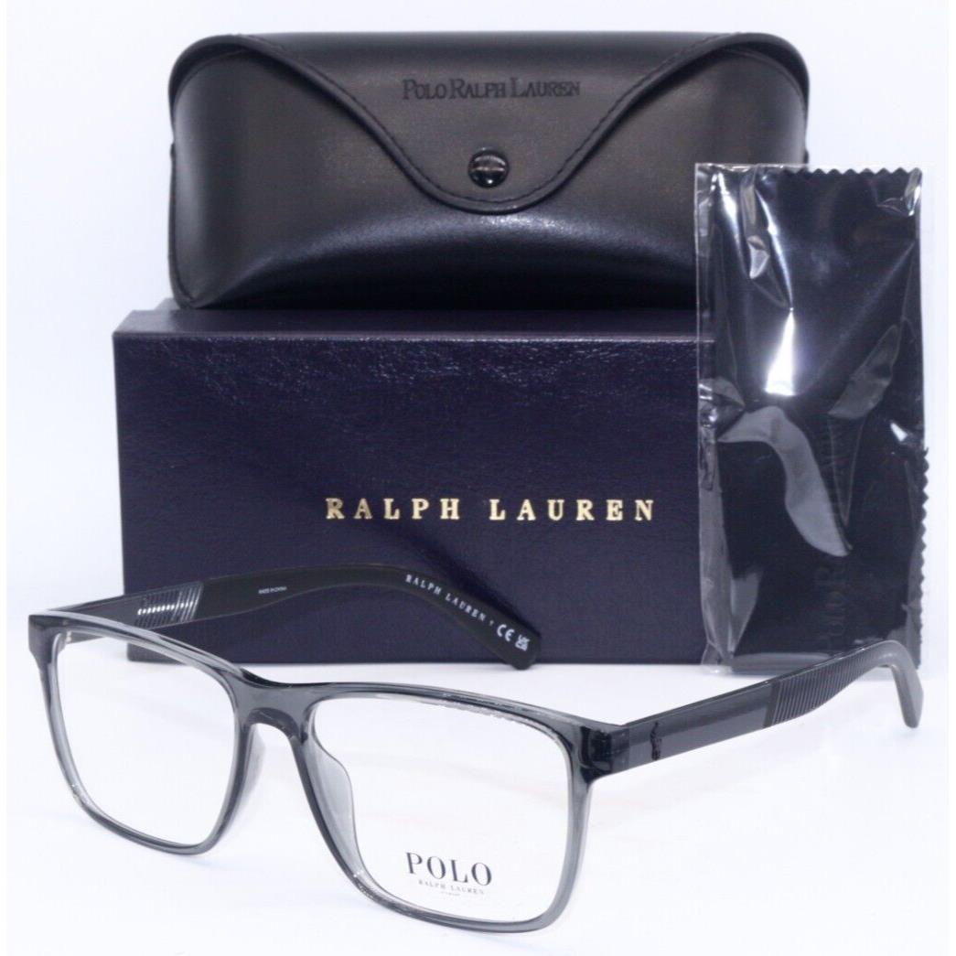 Polo Ralph Lauren PH 2257U 5407 Transparent Grey Eyeglasses 57-16