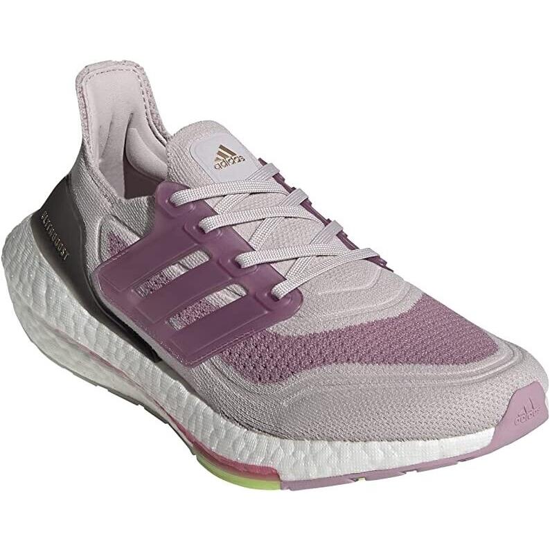 Adidas Women`s Ultraboost 21 W Running Shoes S23831 Size 11 US - Ice Purple/White/Rose Tone