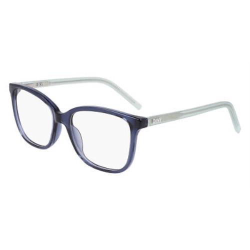 Dkny DK5052 Eyeglasses Women Crystal Navy Cat Eye 53mm - Frame: Crystal Navy, Lens: