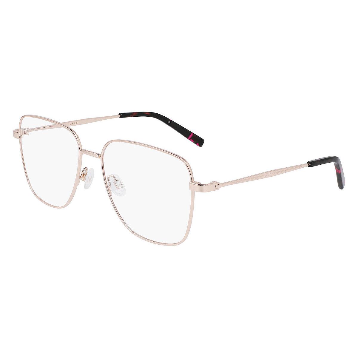 Dkny DK1031 Eyeglasses Women Rose Gold Oversized 54mm