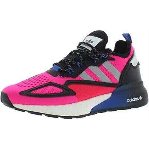 Adidas Men`s ZK 2K Boost Running Casual Shoes Pink Grey Black Size 8.5 - Pink