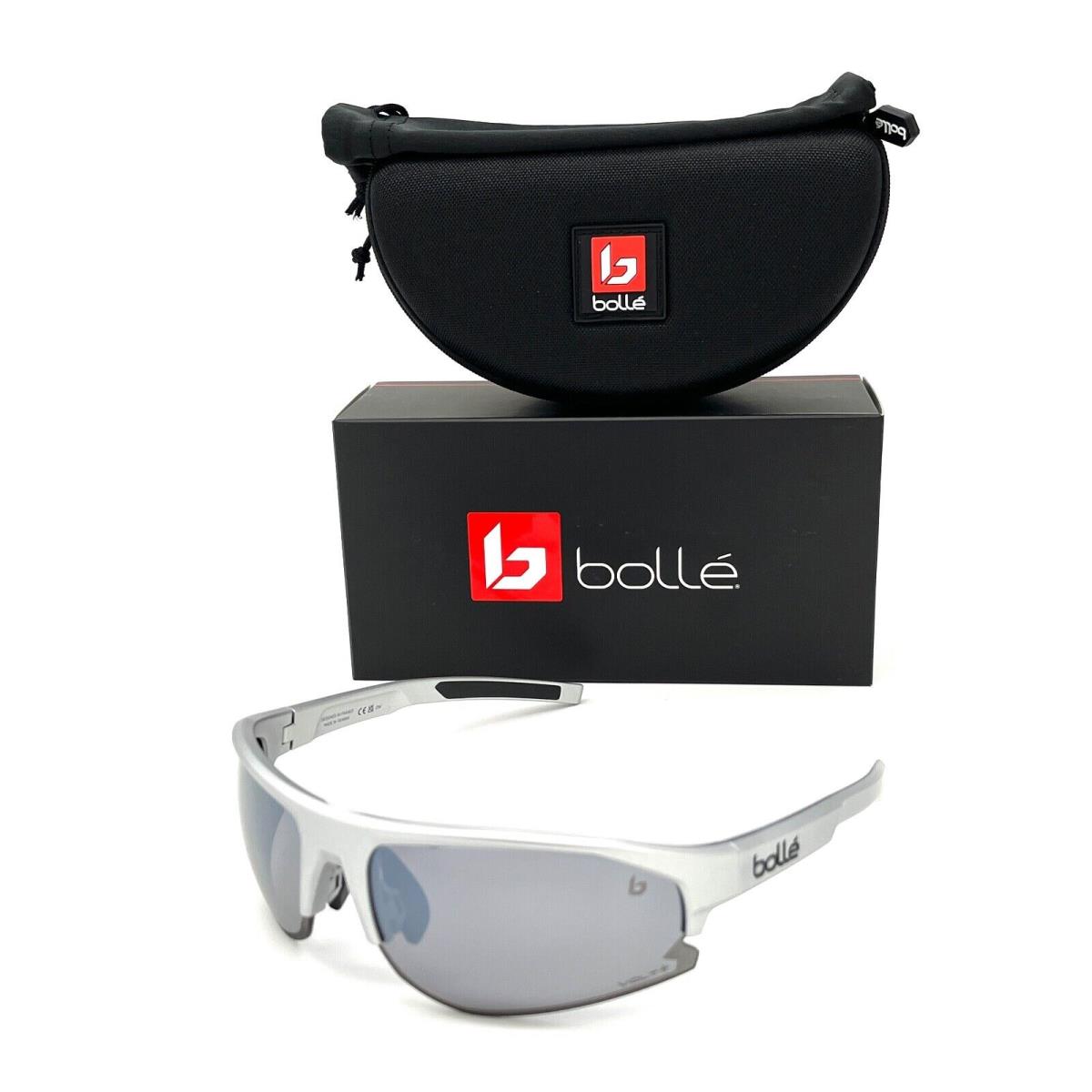 Bolle Bolt 2.0 Silver Matte / Volt Cold White Polarized 67mm Sunglasses