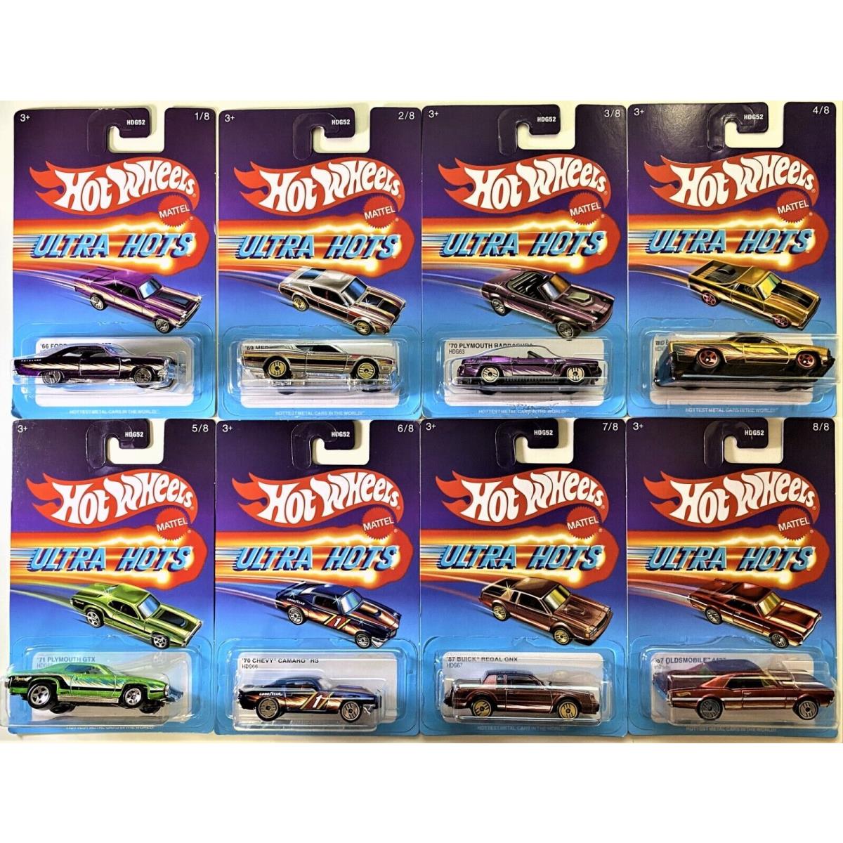 Hot Wheels 2022 Ultra Hots Series Set of 8 Target Exclusive