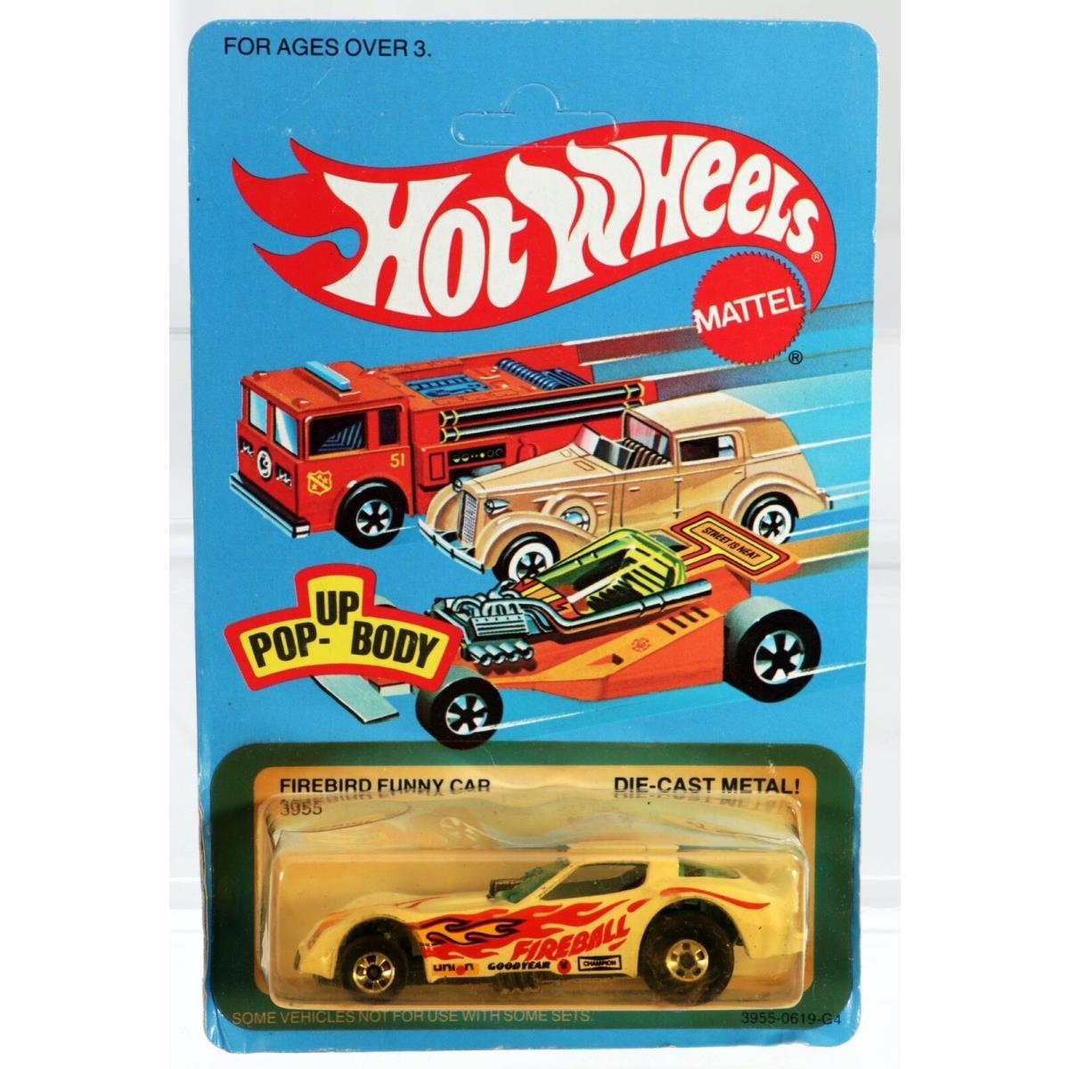 Vintage Hot Wheels Firebird Funny Car 3955 Never Removed From Pack 1982 White