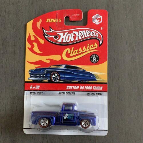 Hot Wheels Classics Series 5 Custom `56 Ford Truck Blue 6 of 30