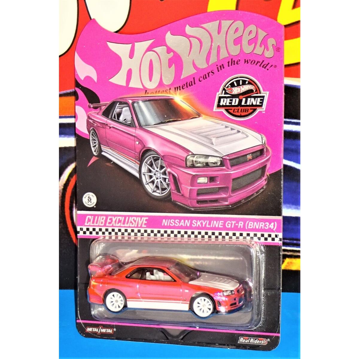 Hot Wheels 2023 Red Line Club Nissan Skyline Gt-r BNR34 Pink Party Edition