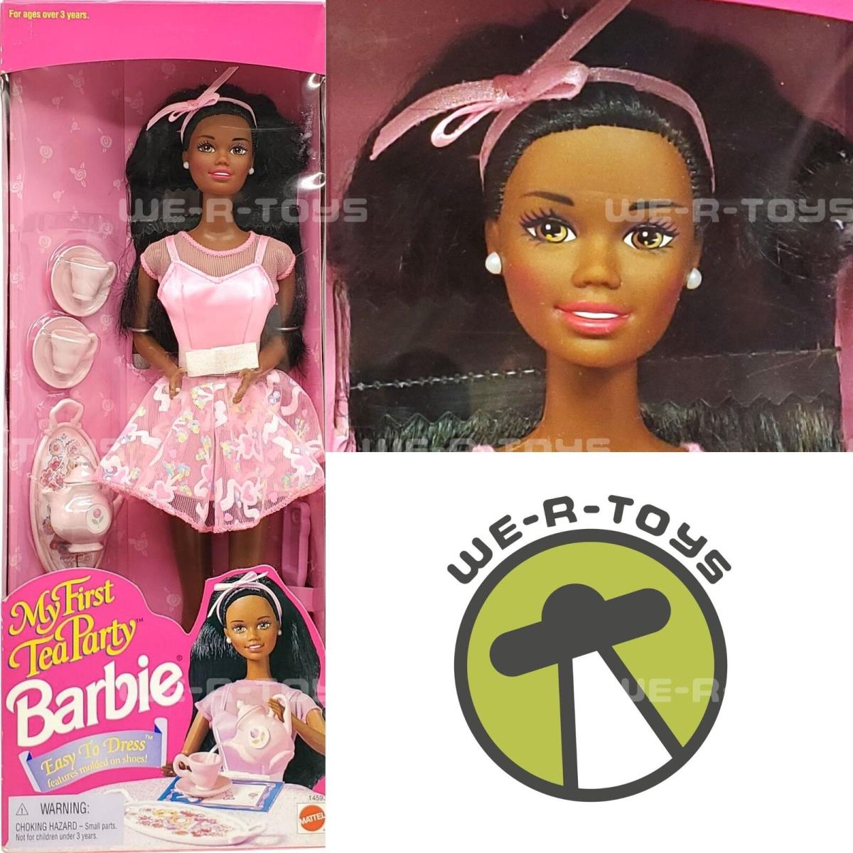 My First Tea Party Barbie Doll African American 1995 Mattel 14593