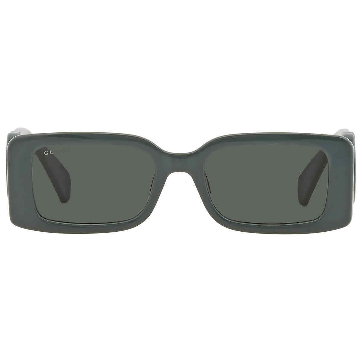 Gucci Solid Smoke Grey Rectangular Ladies Sunglasses GG1325S 003 54