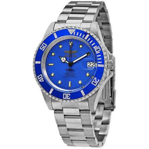 Invicta Pro Diver Automatic Blue Dial Men`s Watch 24761 - Dial: Blue, Band: Silver-tone, Bezel: Silver-tone