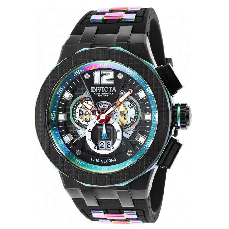 Invicta Speedway Anatomic Men`s 52mm Iridescent Ronda Swiss Chrono Watch 37957