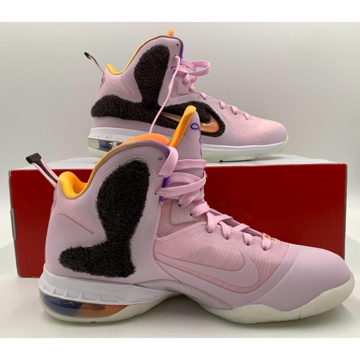Nike Men`s Lebron IX Shoes Regal Pink Multicolor Size 7.5 DJ3908-600