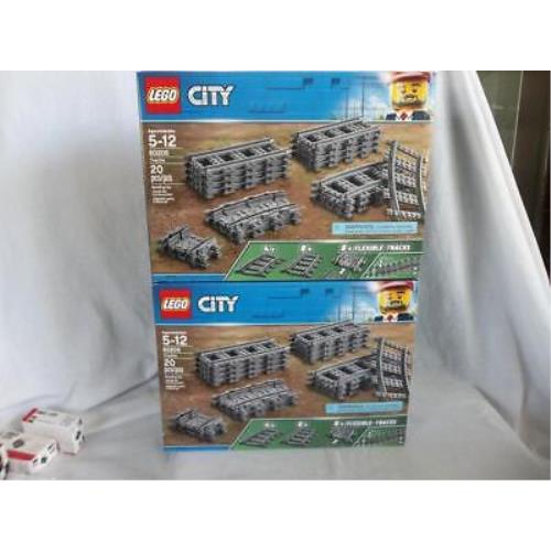 2 Lego City 60205 Tracks Passenger Train System 2 Sets