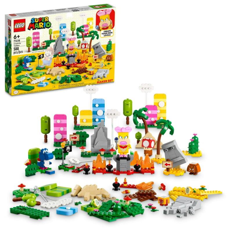Lego Super Mario Creativity Toolbox Maker Set 71418 Building Toy 588 Pieces Gift