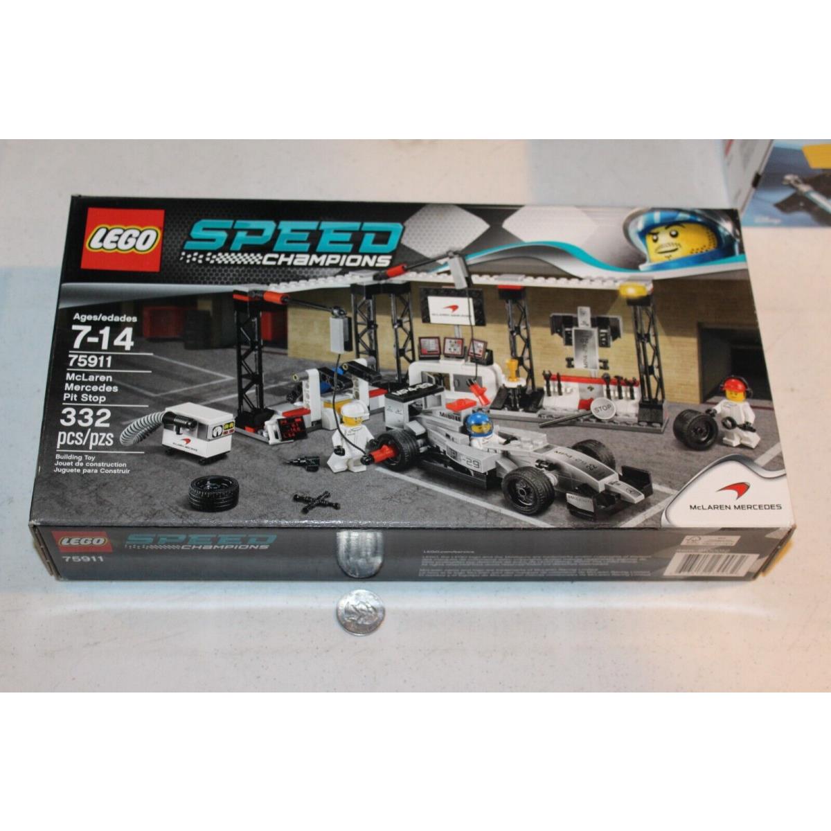Retired Lego Speed Champions Mclaren Mercedes Pit Stop 75911 Misb Nos Misp
