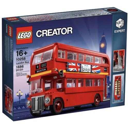 Lego Creator Expert London Bus Set 10258 Retired 1686 Pieces