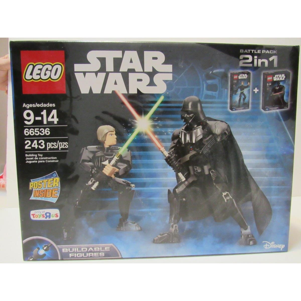 Lego Star Wars Luke Skywalker Darth Vader Building Toy Kit 66536 Battle Pack