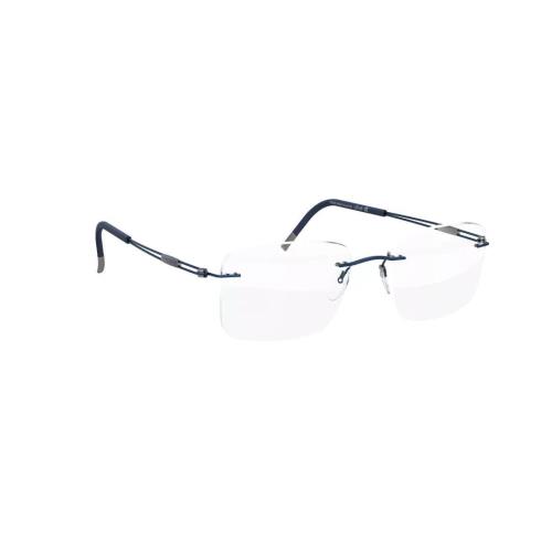Silhouette 5521 EY 4540 Rectangle Midnight Blue Unisex Eyeglasses 52mm