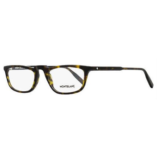 Montblanc Rectangular Eyeglasses MB0053O 002 Havana 54mm
