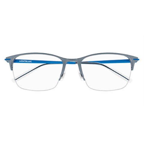 Montblanc MB0284OA Eyeglasses Men Blue Square 54mm