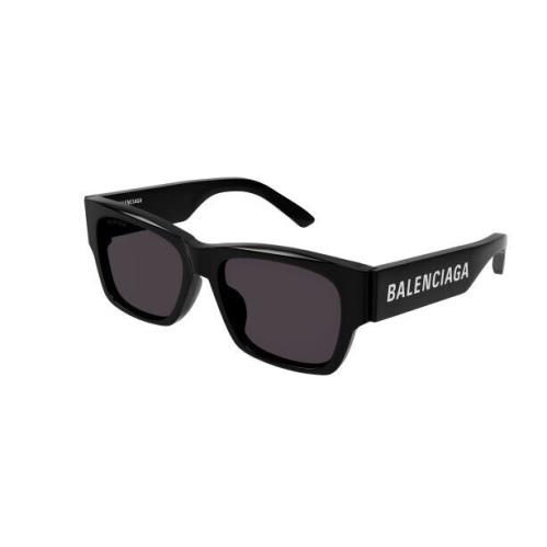 Balenciaga BB0262SA 001 Black/grey Square Unisex Sunglasses