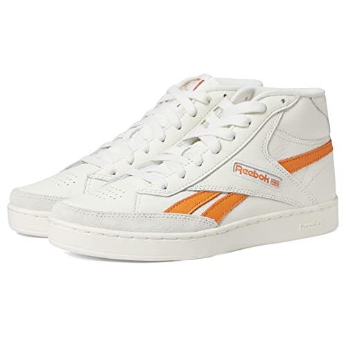 Reebok Women`s Club C Form High Top Sneaker Chalk/Peach Fuzz/Burnt Orange