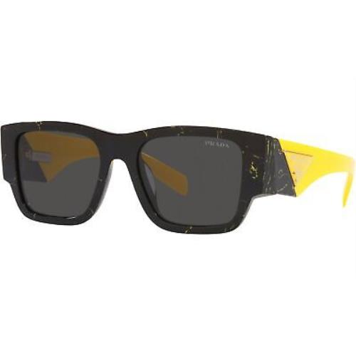 Prada Dark Gray Square Men`s Sunglasses PR 10ZS 19D5S0 54 PR 10ZS 19D5S0 54