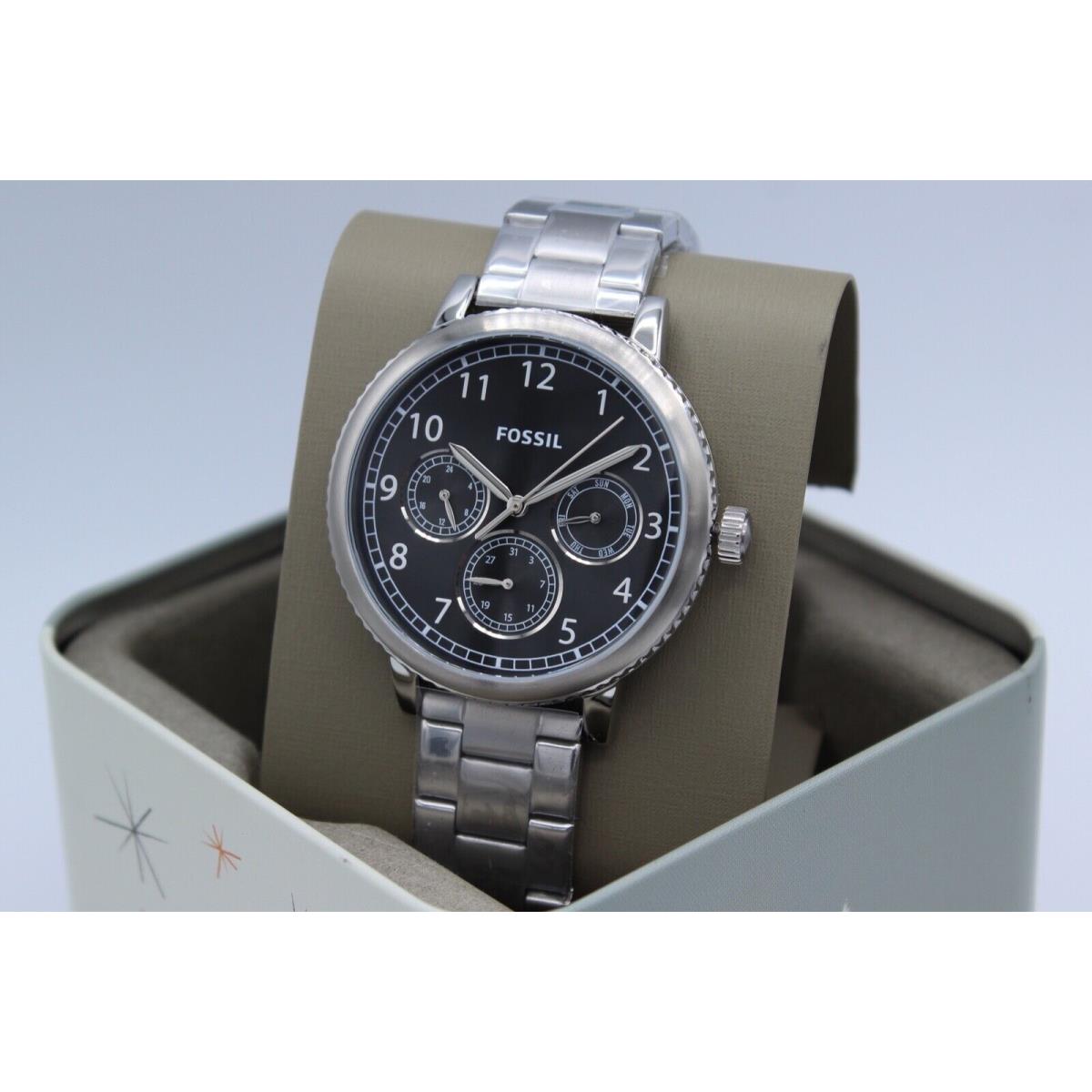 Fossil Airlift Silver Black Multifunction Chrono Mens BQ2629 Watch