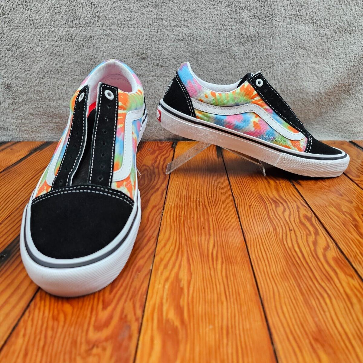 Vans x Santa Cruz Old Skool Pro Limited Edition Tie Dye Skate Shoes 8M Sneakers