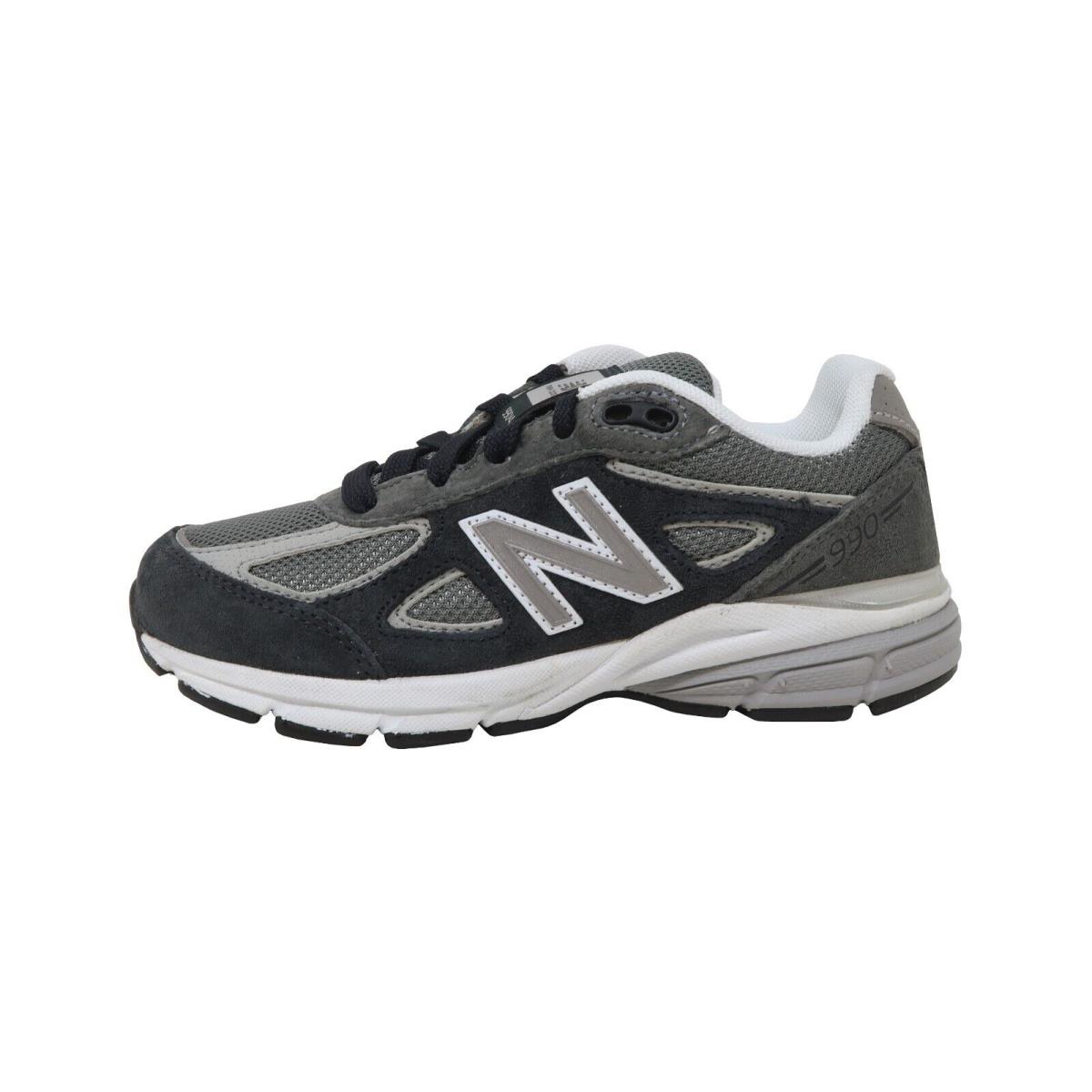 New Balance Little Kids 990 Running Shoes Sneakers KJ990CGP - Charcoal/navy - Gray